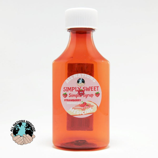 All Nations Strawberry Cheesecake CBD Syrup 1000mg